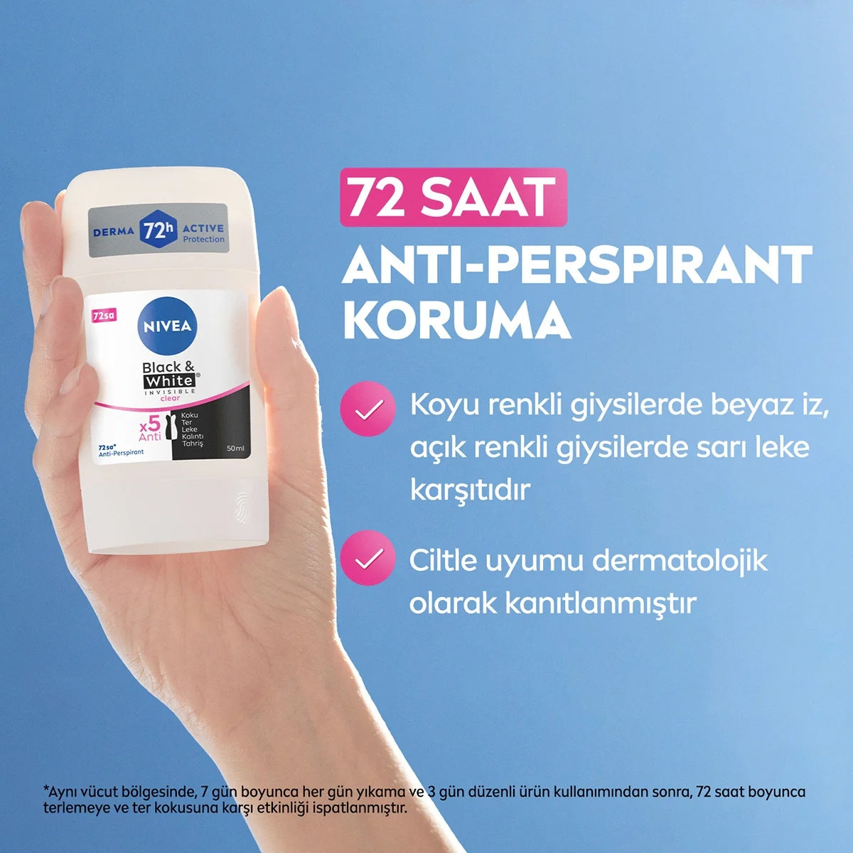 Kadın Stick Black and White Clear 50 ml