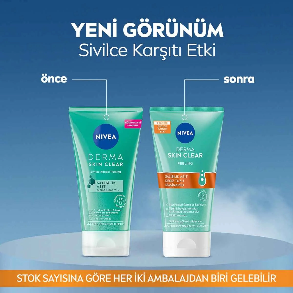 Derma Skin Clear Sivilce Karşıtı Peeling 150ml, Niasinamid, Salisilik
Asit