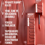 Super Stay Vinyl Ink Likit Parlak Ruj 120 Punchy