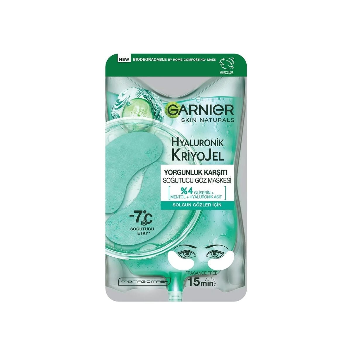 GARNIER SKIN NATURALS Göz Maskesi Kriyojel Yorgunluk Karşıtı