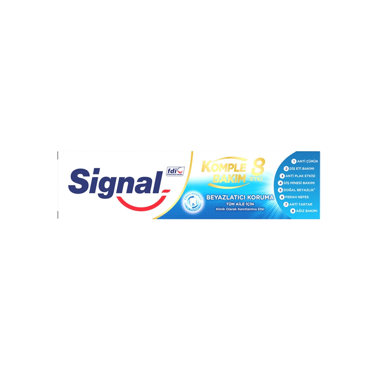 Diş Macunu Komple Bakım 8 Etki Beyazlatıcı Koruma 75 ml