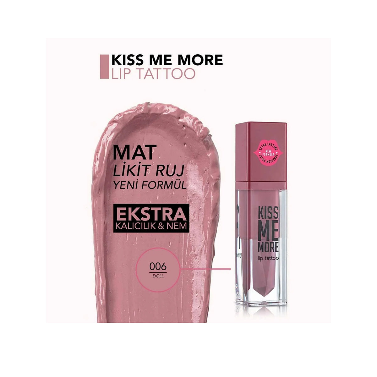 Ruj Kiss Me More 006 Doll 3,8ml
