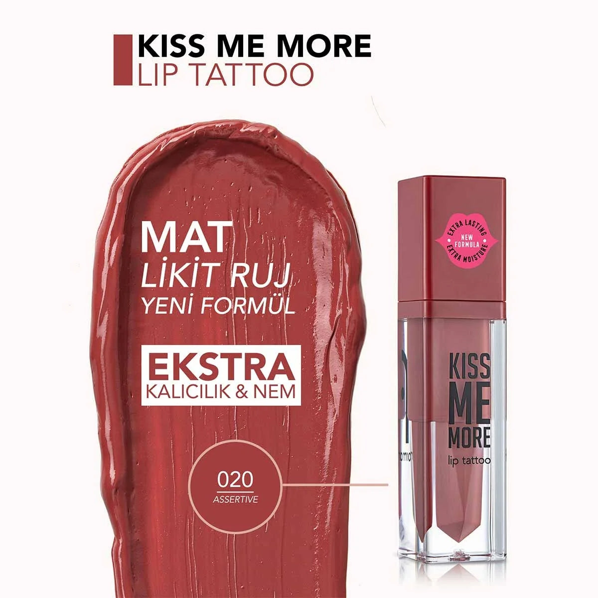 Ruj Kiss Me More 020 Assertıve 3,8ml




