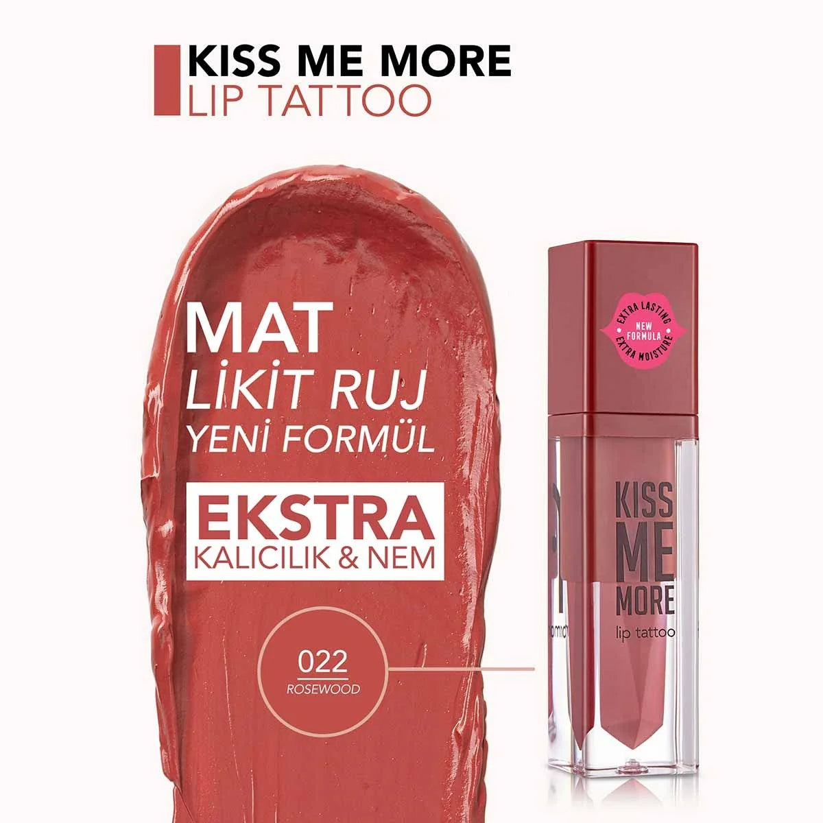 Ruj Kiss Me More 022 Rosewood 3,8ml






