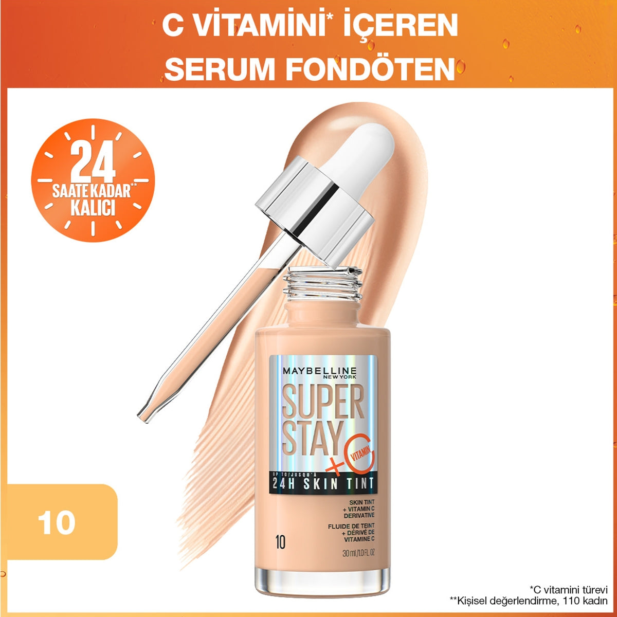 Fondöten Superstay Glow Tint 10