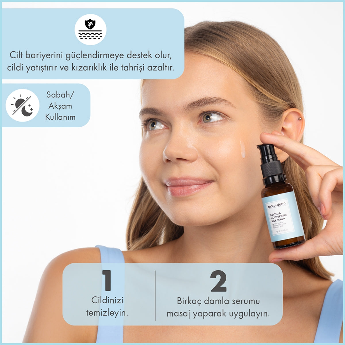 Yüz Bakım Süt Serumu Centella 30 ml