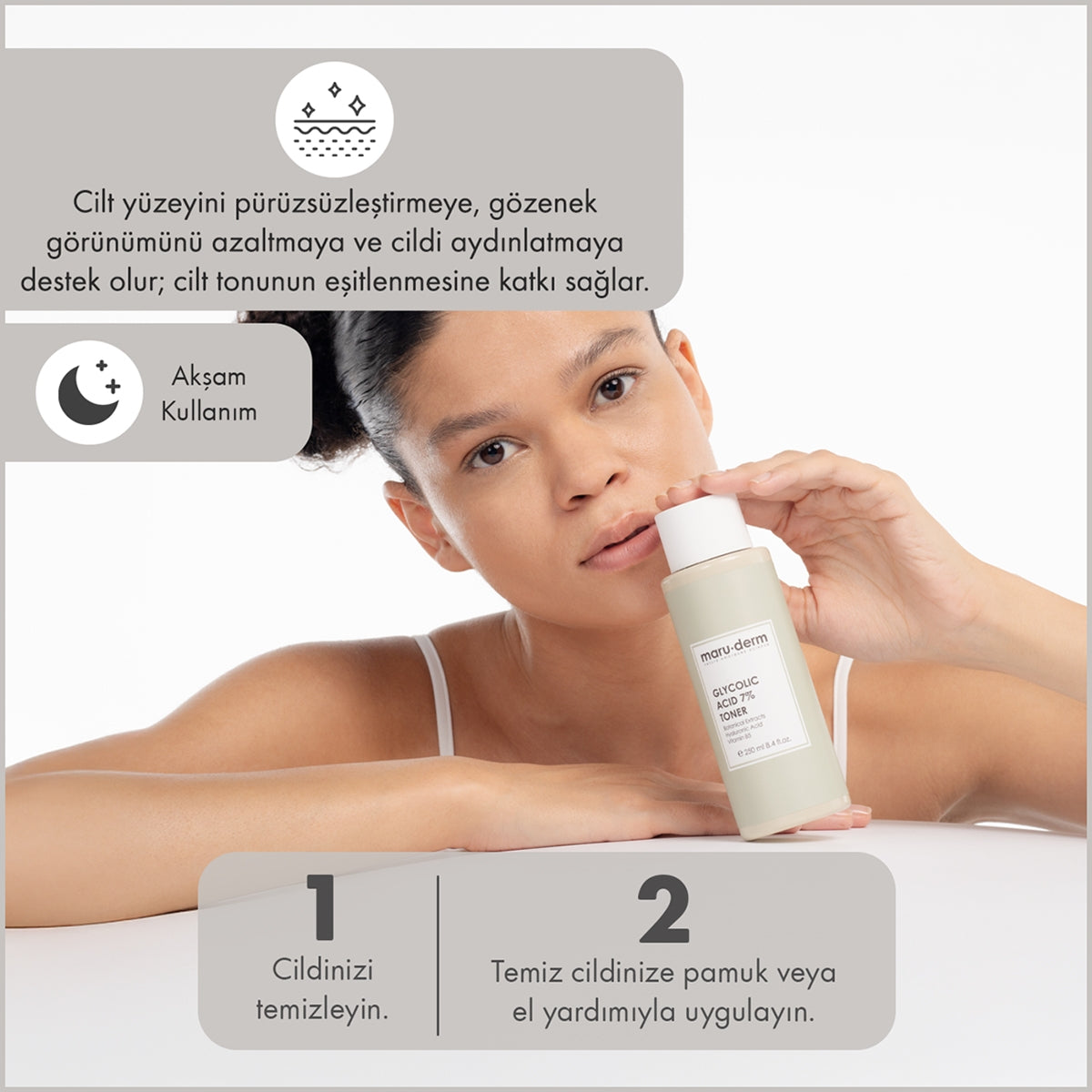 Yüz Bakım Toniği %7 Glikolik Asit 250 ml