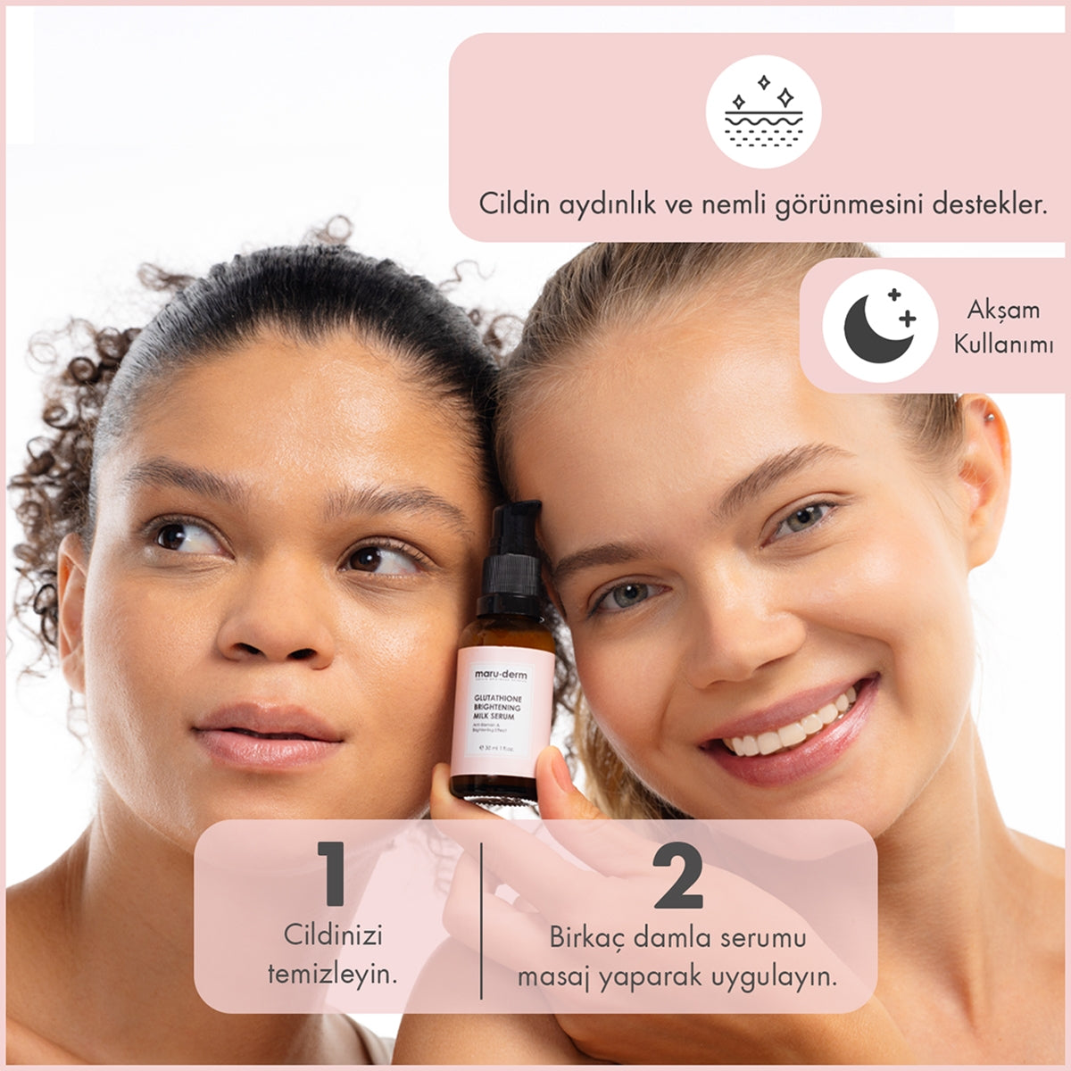 Yüz Bakım Süt Serumu Glutatyon Aydınlatıcı 30 ml