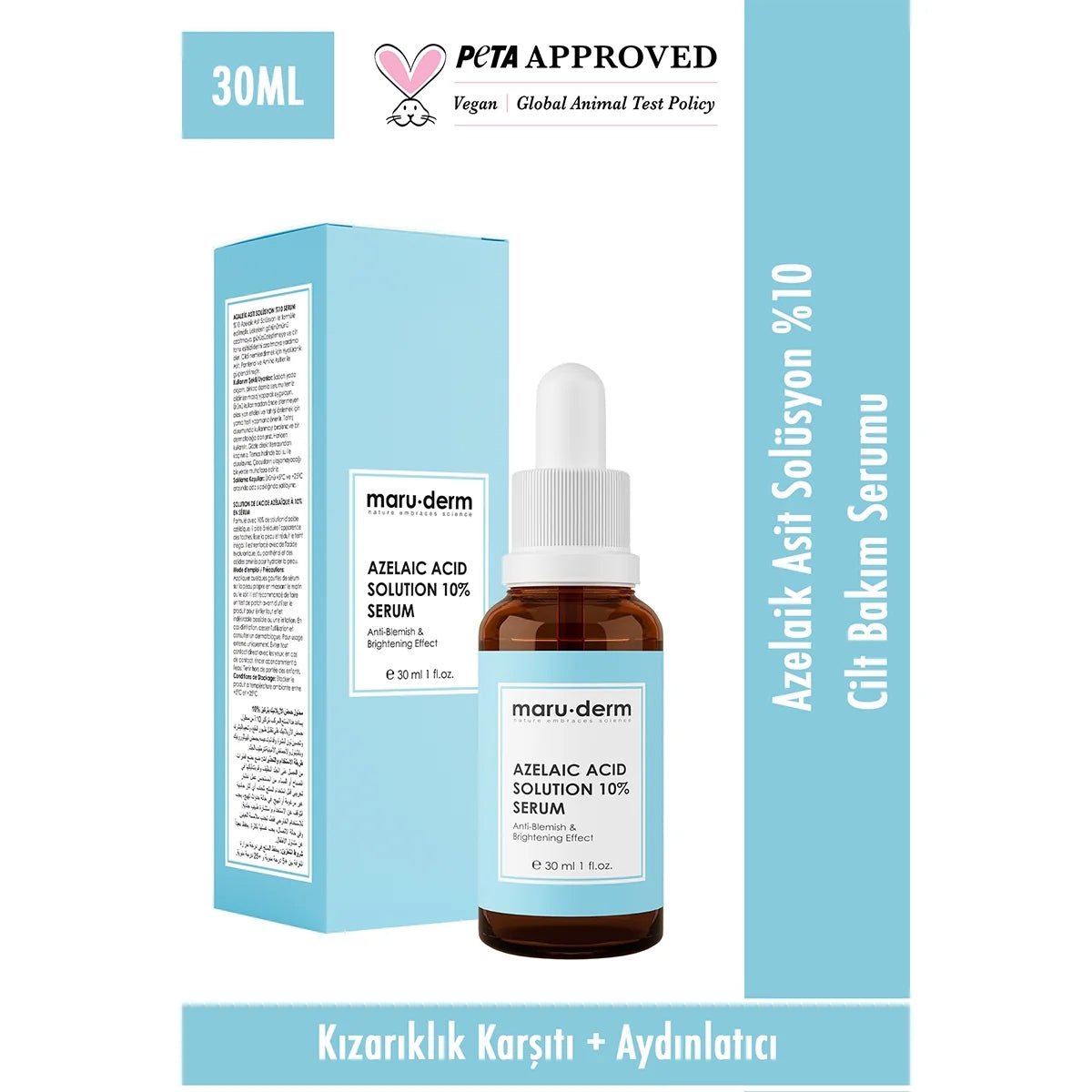 Yüz Bakım Serumu %10 Azelaik Asit 30 ml