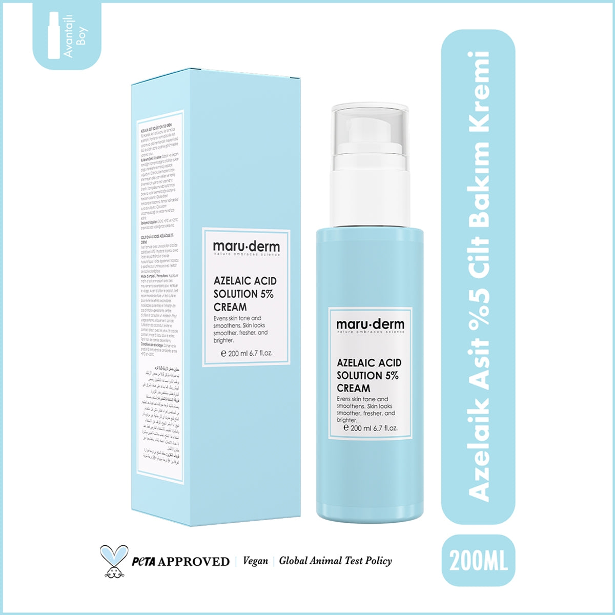 Yüz Bakım Kremi %5 Azelaik Asit 200 ml