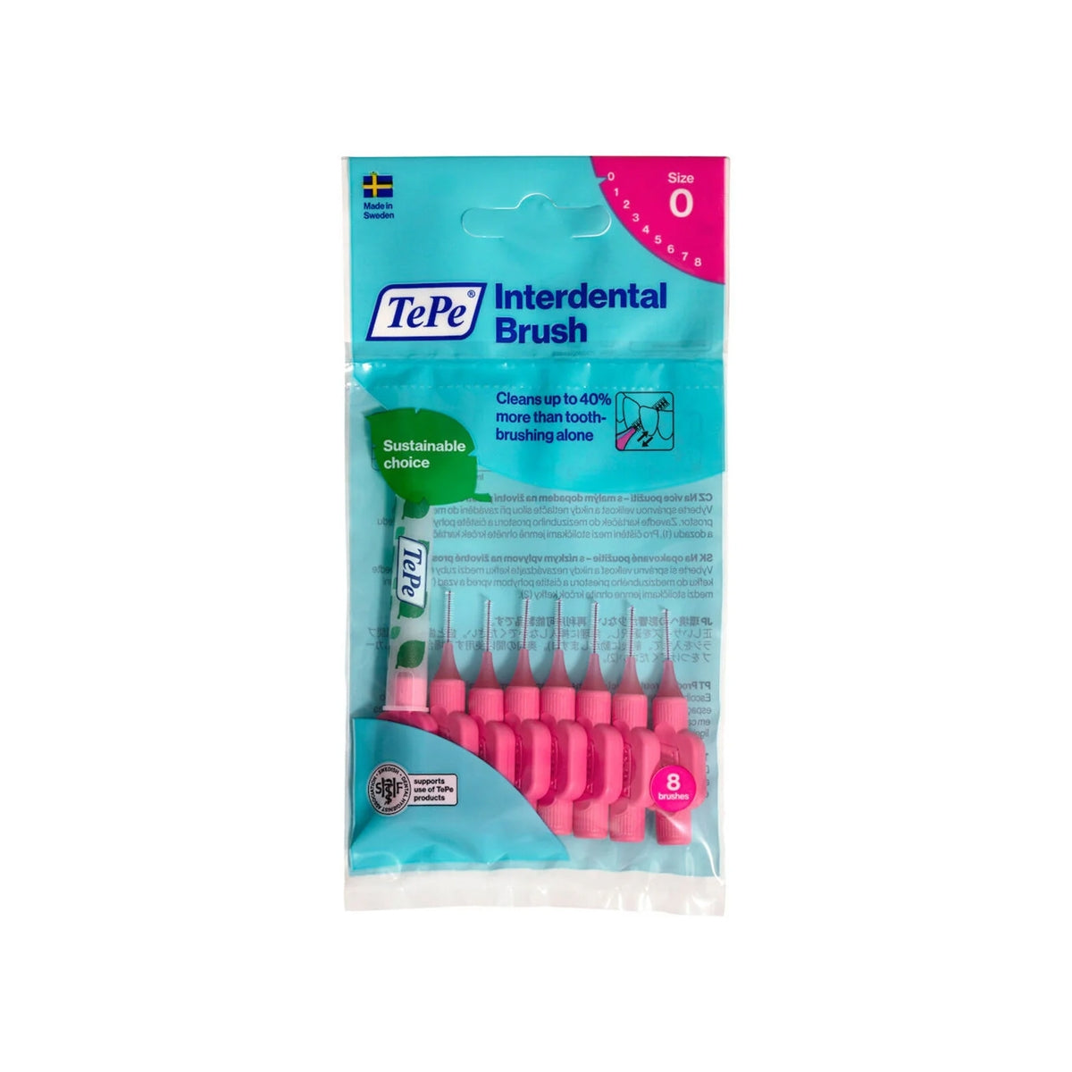 Arayüz Fırçası 0.4 mm Pembe 8'li