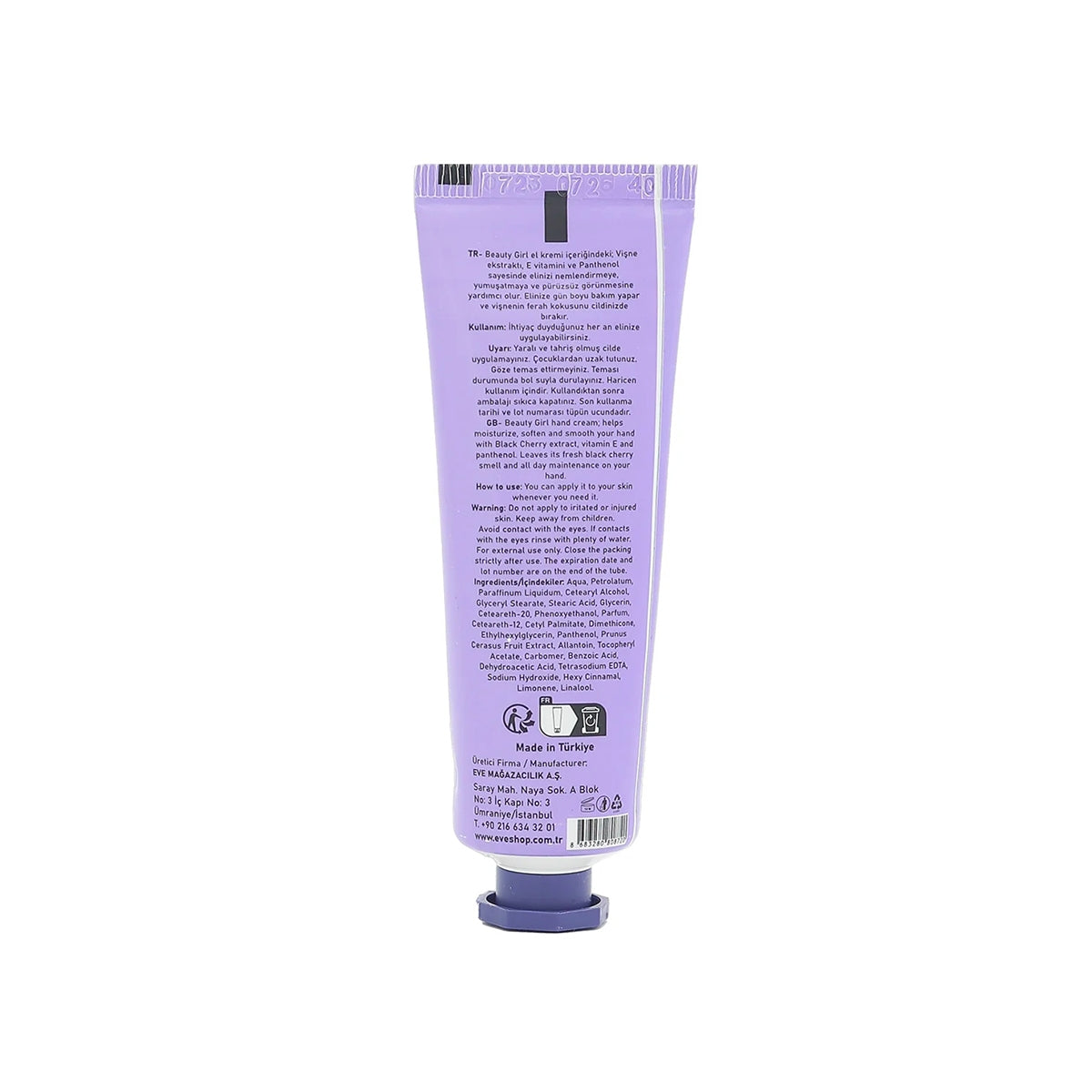 BEAUTY GIRL EL KREMI BLACK CHERRY 30 ML