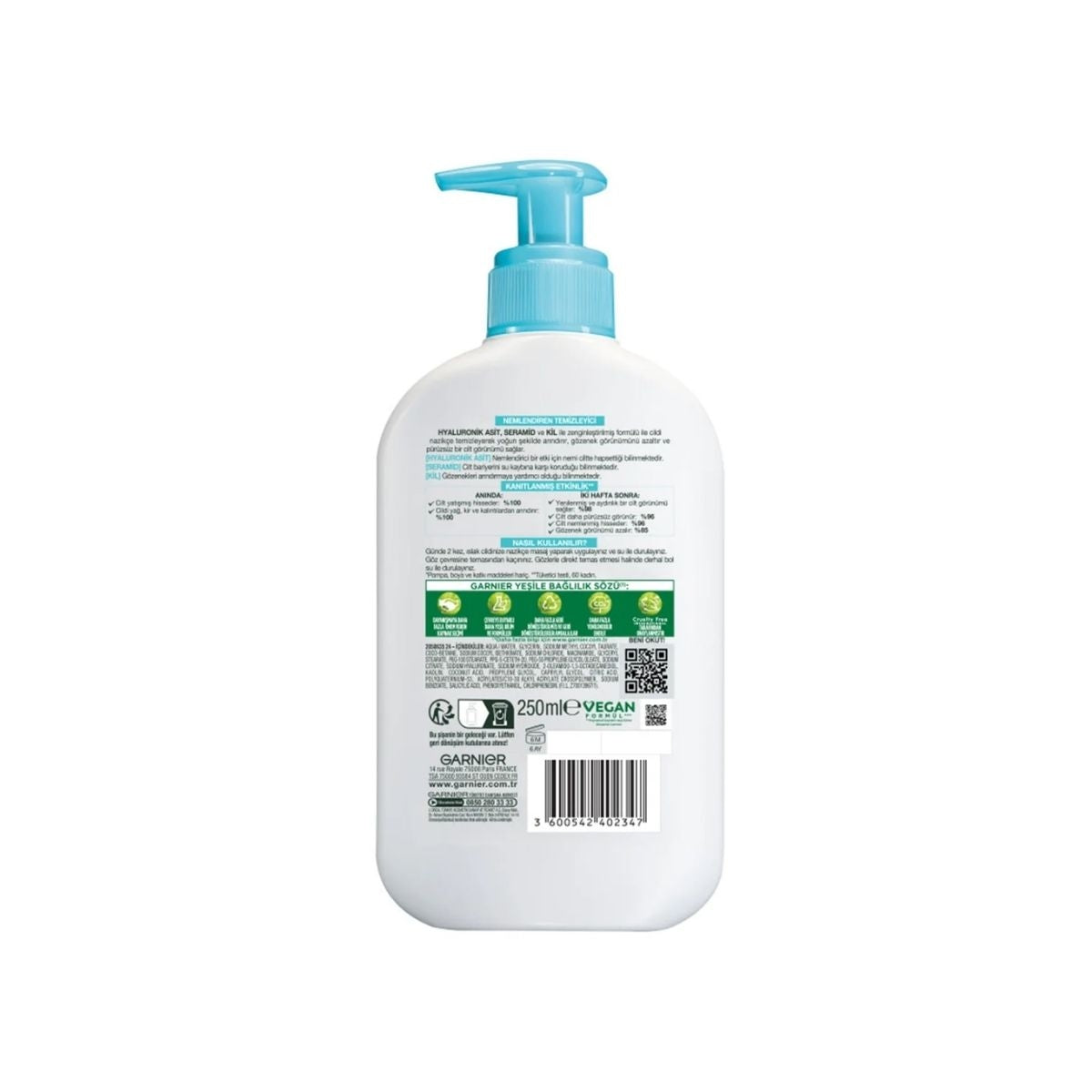 Yüz Temizleme Jeli Nemlendiren Temizleyici 250 ml
