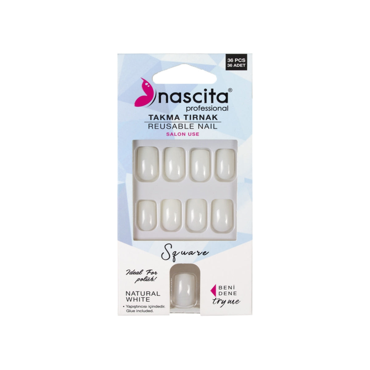 Nascita Natural Whıte 36'lı Takma Tırnak