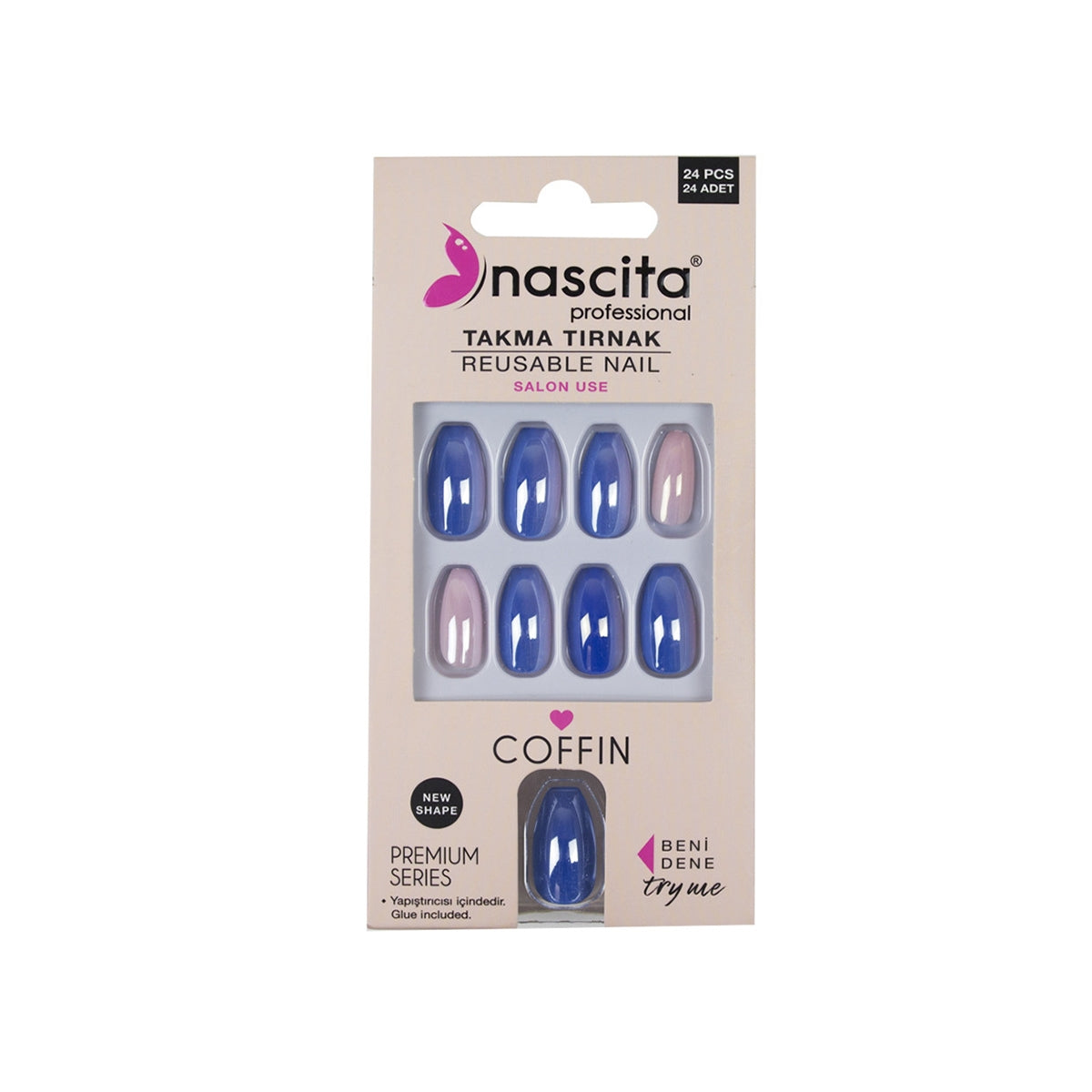 Nascita Coffin Premium 24'lü Takma Tırnak