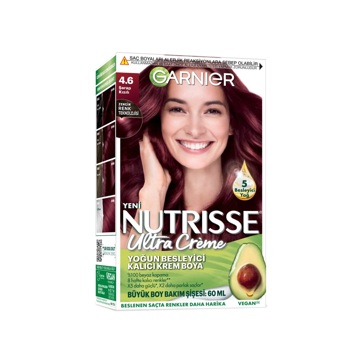 Saç Boyası Nutrısse Sarap Kızılı 4-6