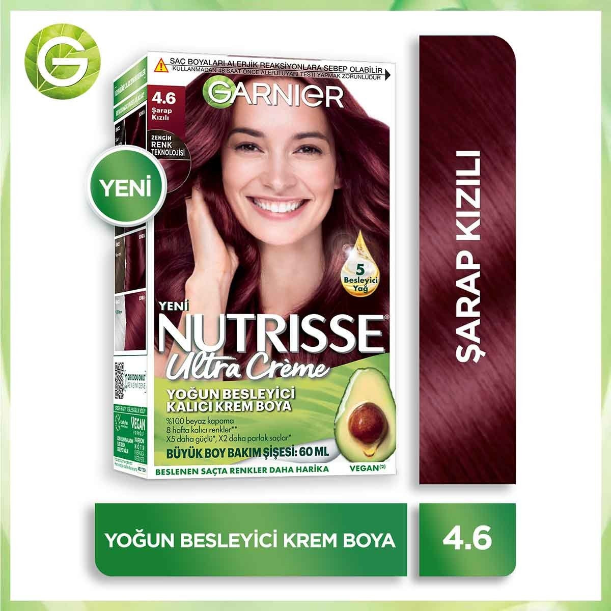 Saç Boyası Nutrısse Sarap Kızılı 4-6