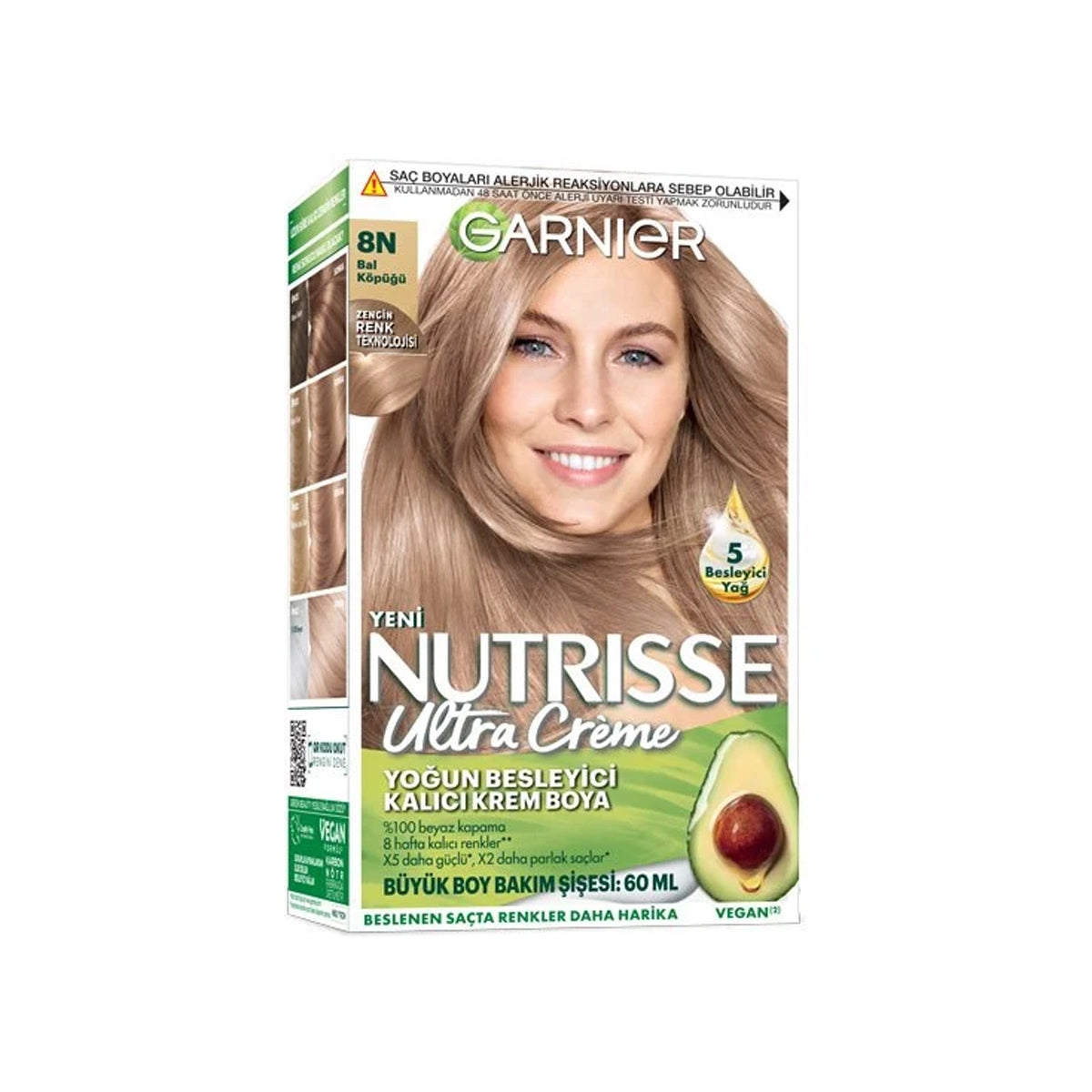 Saç Boyası Nutrısse Ultra Creme Bal Köpüğü 8N