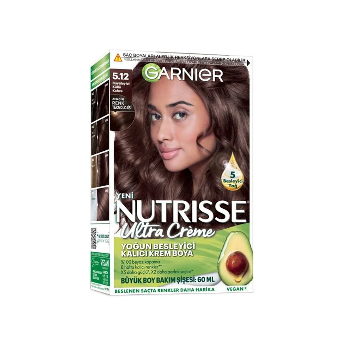 Saç Boyası Nutrısse Ultra Creme Küllü Kahve 5-12