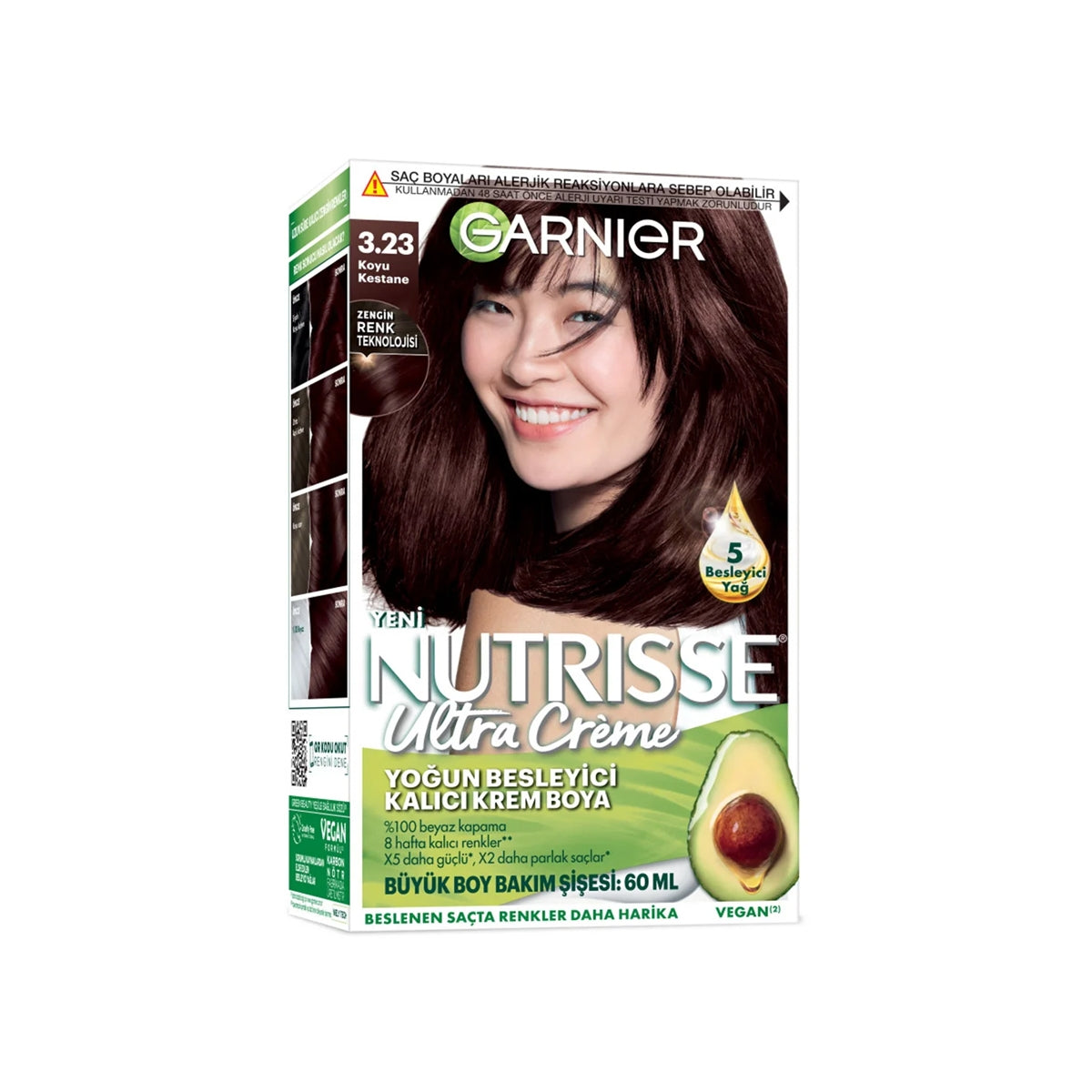 Saç Boyası Nutrısse Ultra Creme Koyu Kestane 3-23