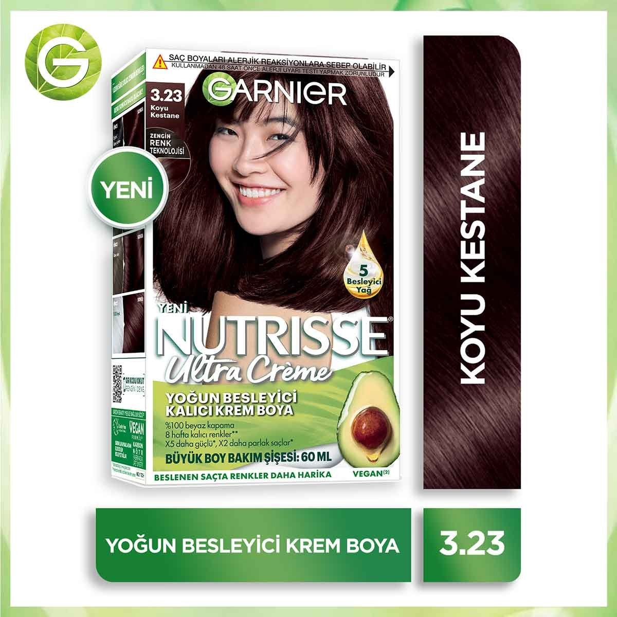 Saç Boyası Nutrısse Ultra Creme Koyu Kestane 3-23