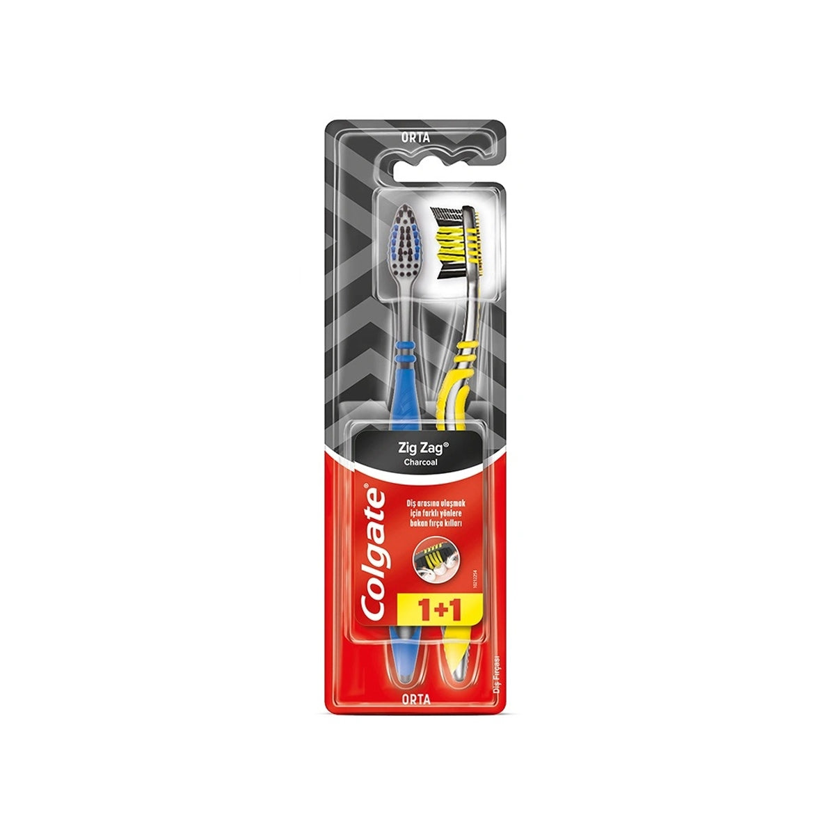 Diş Fırçası Zıgzag Charcoal 1+1