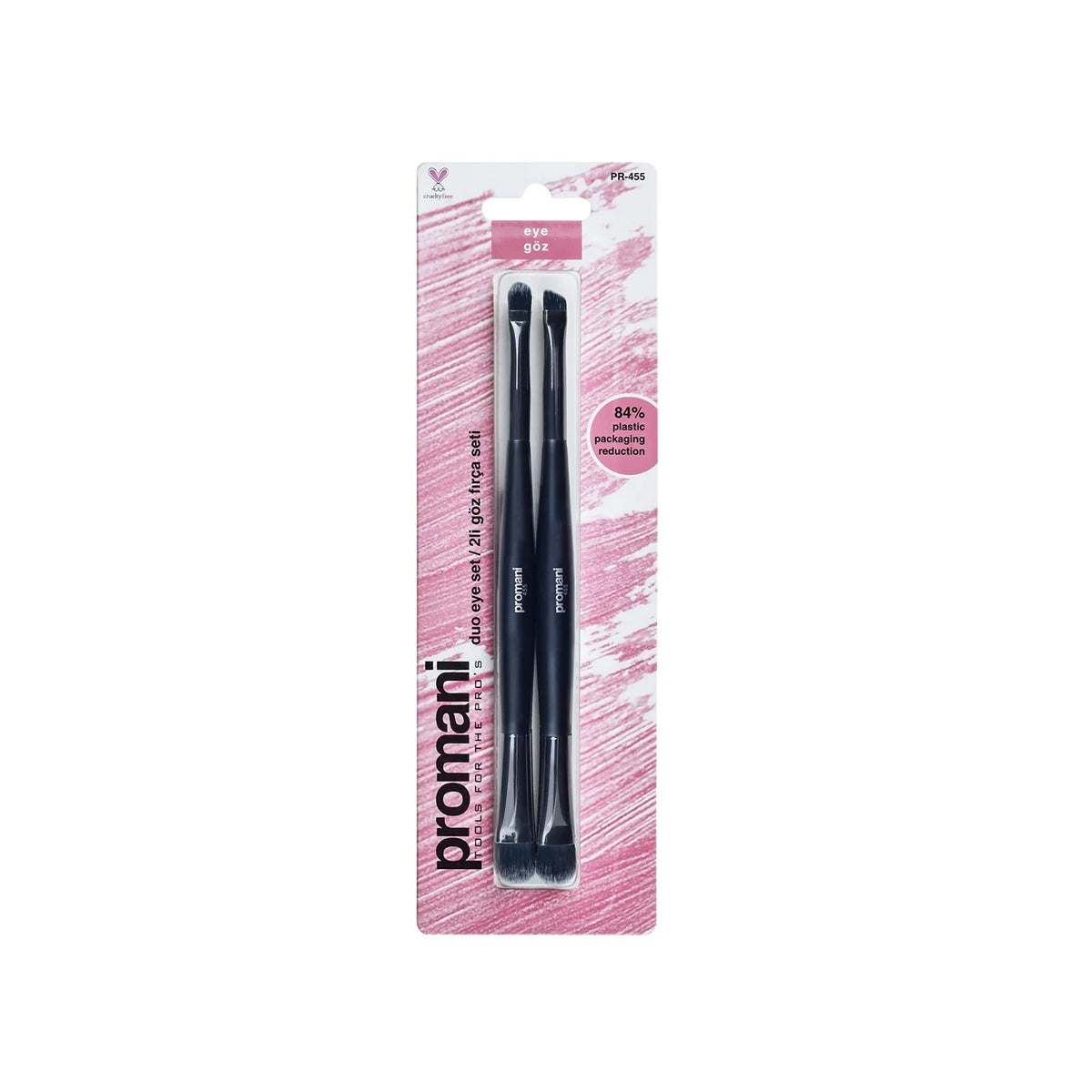 PROMANİ Promani Göz Fırça Seti - PEMBE / STD