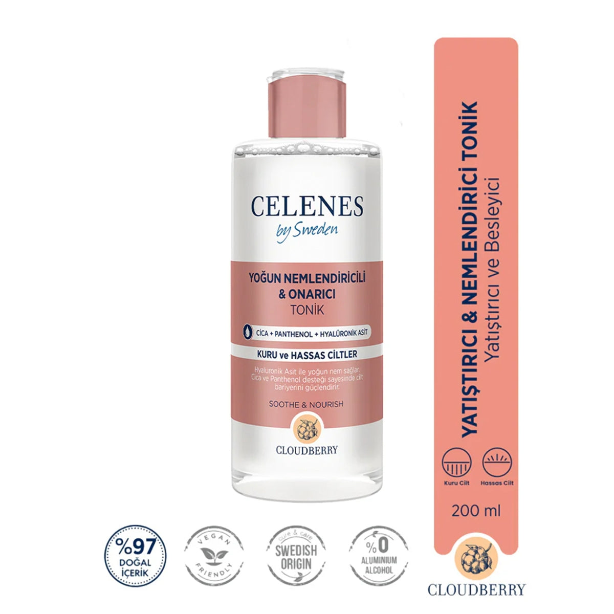 Yatıştırıcı ve Nemlendirici Yüz Bakım Toniği 200 ml