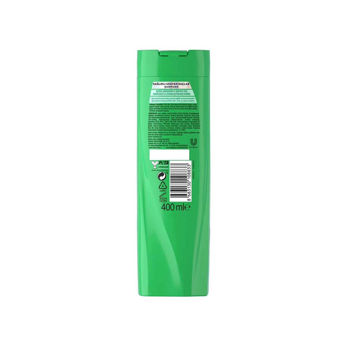 Şampuan Sağlıklı Uzayan 400 ml