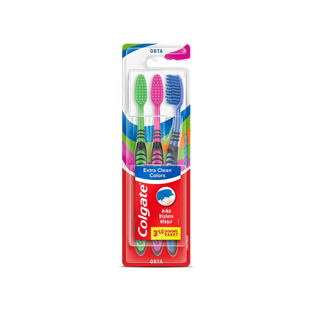 Diş Fırçası Extra Clean Colors 2+1