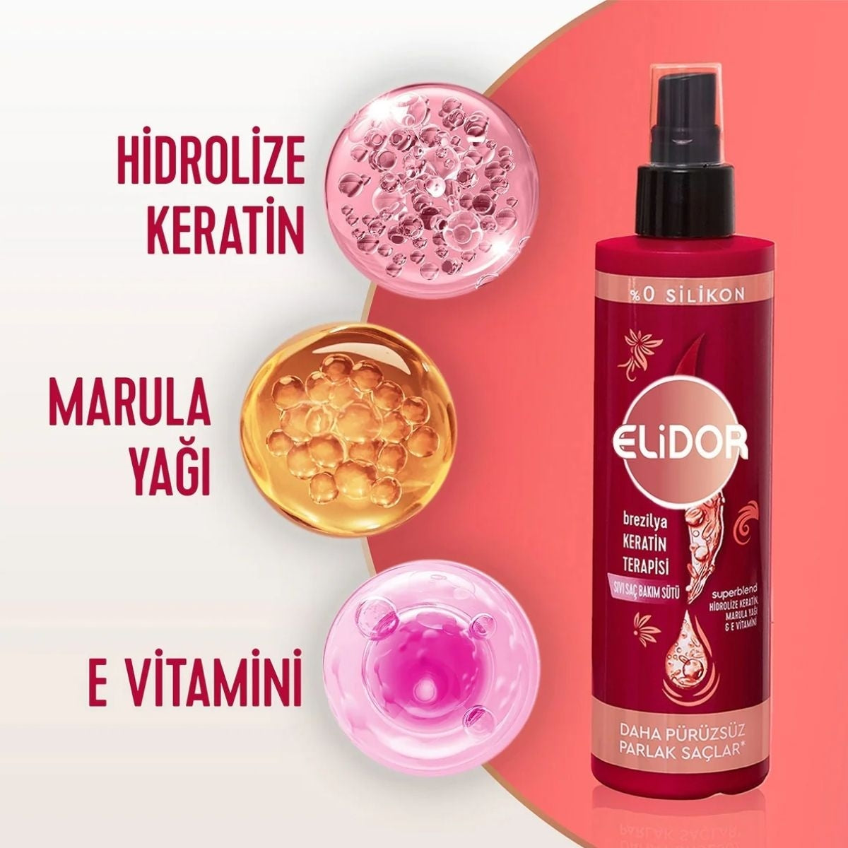 Sıvı Saç Bakım Sütü Brezilya Keratin Terapisi 200 ml