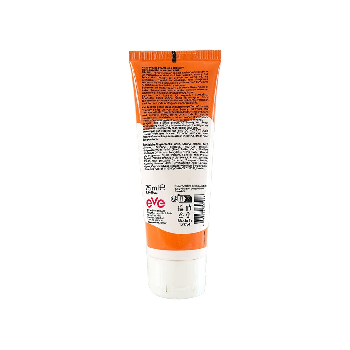 EL KREMİ ŞEFTALİ MILK THERAPY 75 ML
