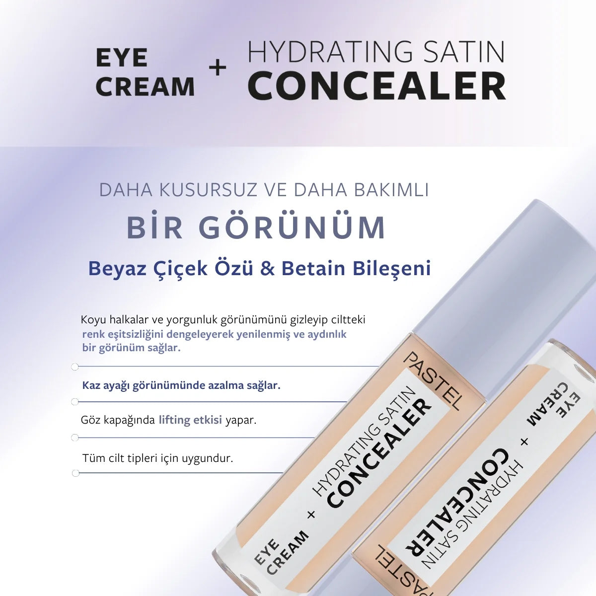 Make Up To Skin Care Hydrating Göz Altı Kapatıcı ve Göz Kremi 61 Vanilla
4,3 ml