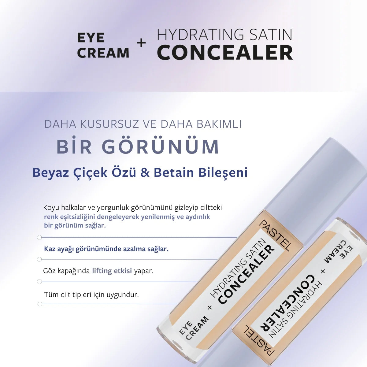 Make Up To Skin Care Hydrating Göz Altı Kapatıcı ve Göz Kremi 64 Medium
Light 4,3 ml
