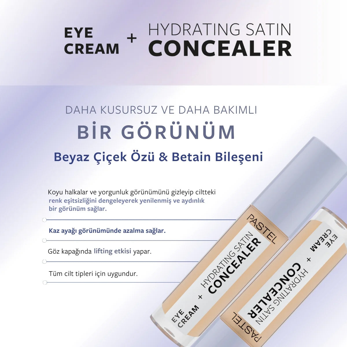 Make Up To Skin Care Hydrating Göz Altı Kapatıcı ve Göz Kremi 66 Deep
Medium 4,3 ml