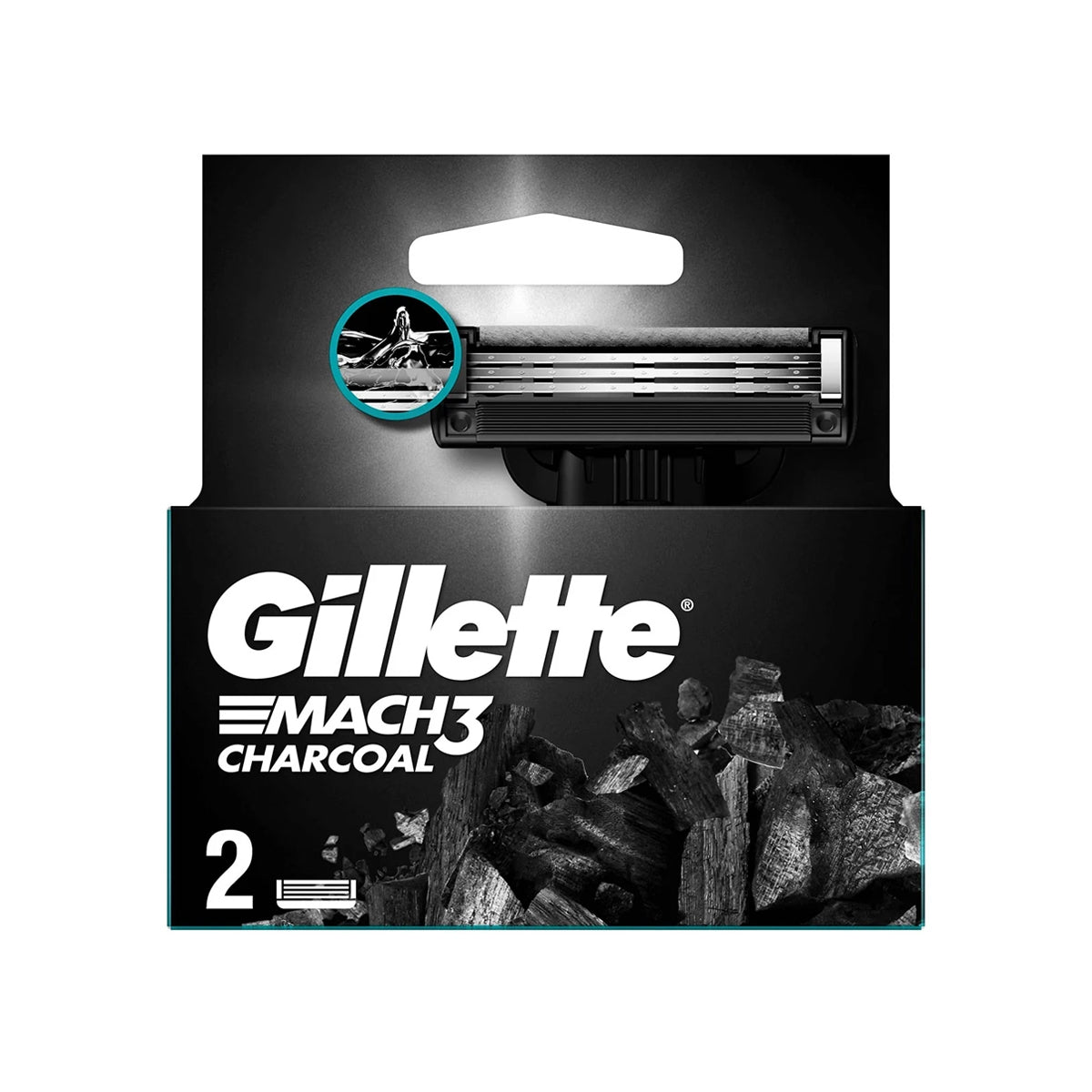 Mach3 Charcoal Bıçak 2'li Traş Bıçağı Kartuş