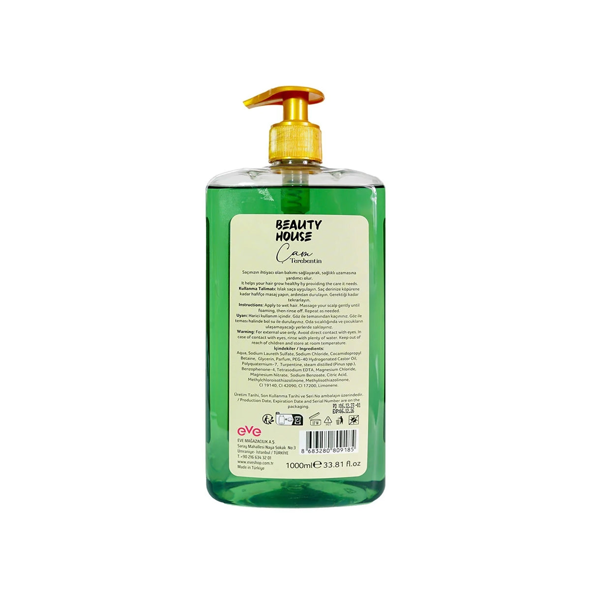 Çam Terebentin Şampuan 1lt