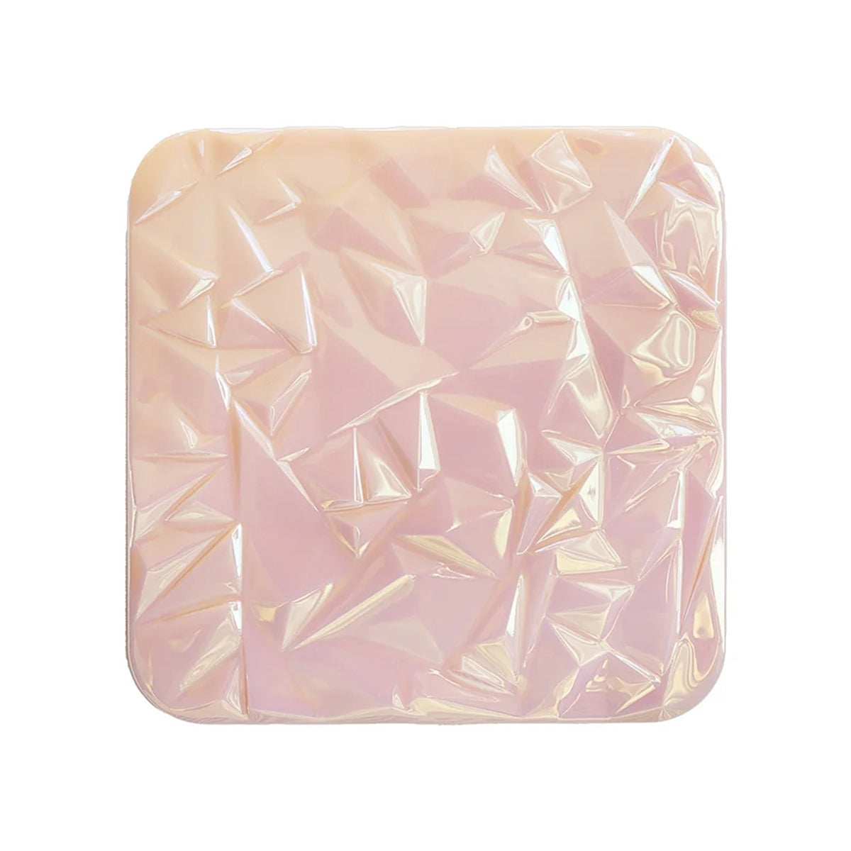 Pembe Hologram Kare Cep Aynası