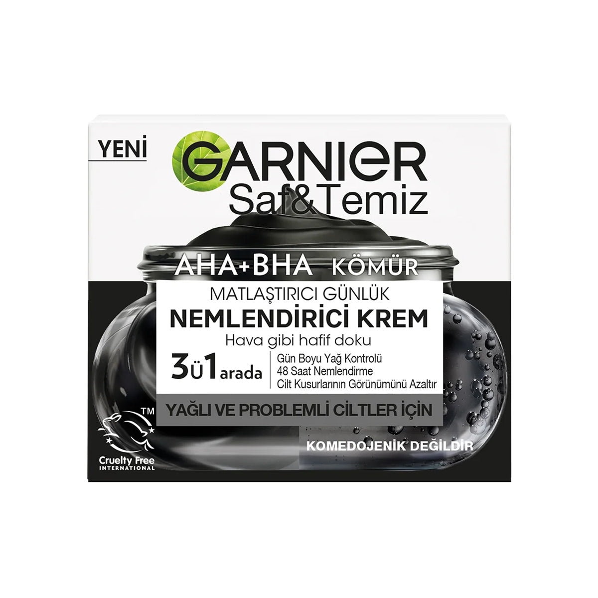 Saf ve Temiz Kömür Matlaştırıcı Günlük Nemlendirici Krem 50ML
