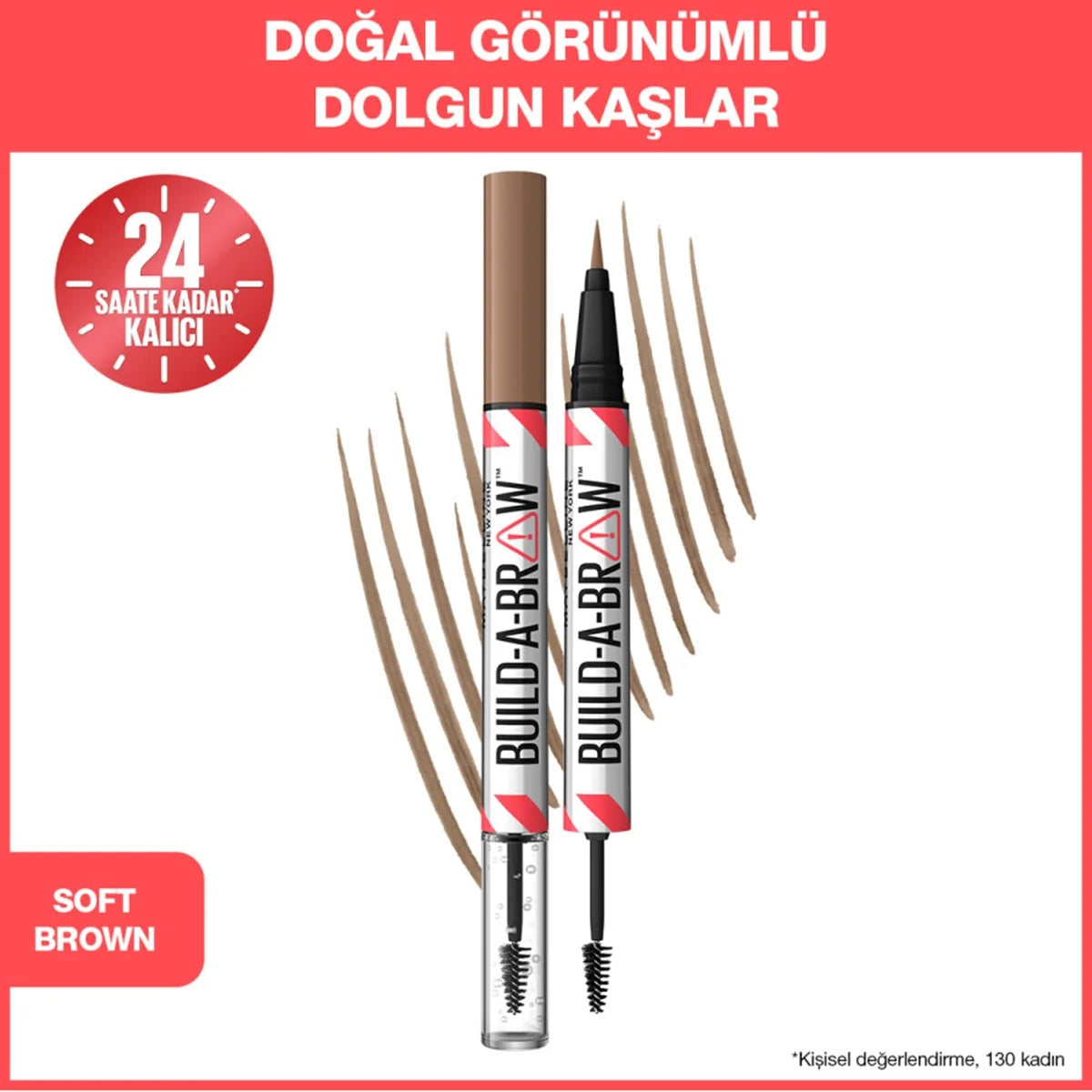 Build a Brow 2in1 Kaş Kalemi ve Jeli Soft Brown 255