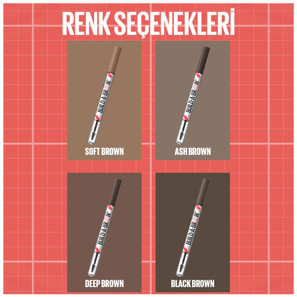 Build a Brow 2in1 Kaş Kalemi ve Jeli Deep Brown 260