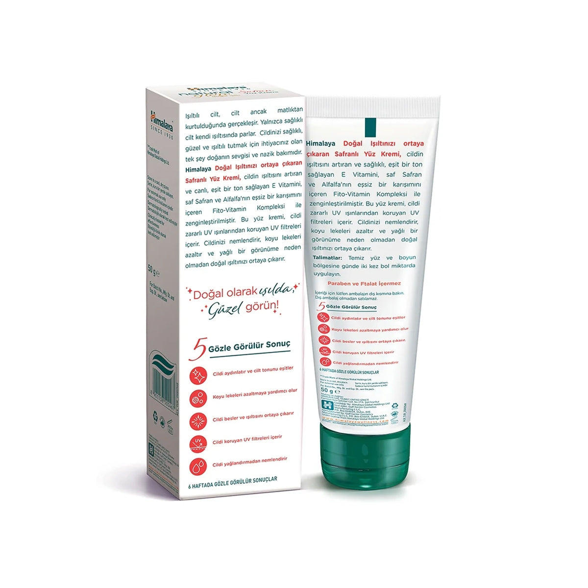 NATURAL GLOW SAFRAN YUZ KREMI 50 GR
