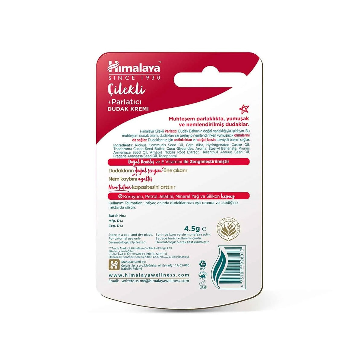 DUDAK KORUYUCU CILEKLI 4,5 GR

