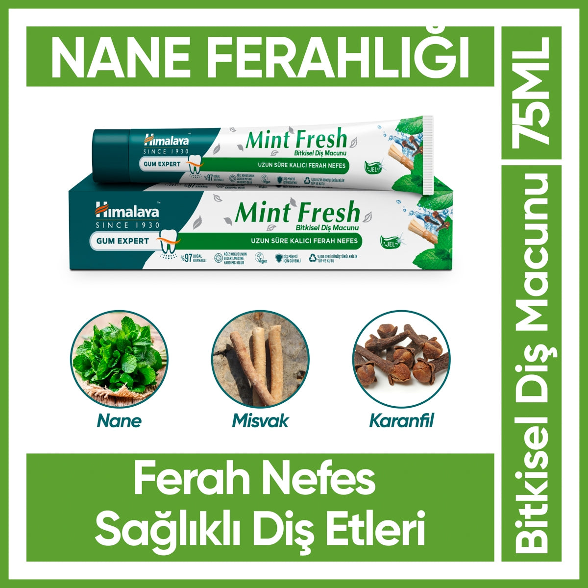 Nane Tazeliği Diş Macunu 75 ml