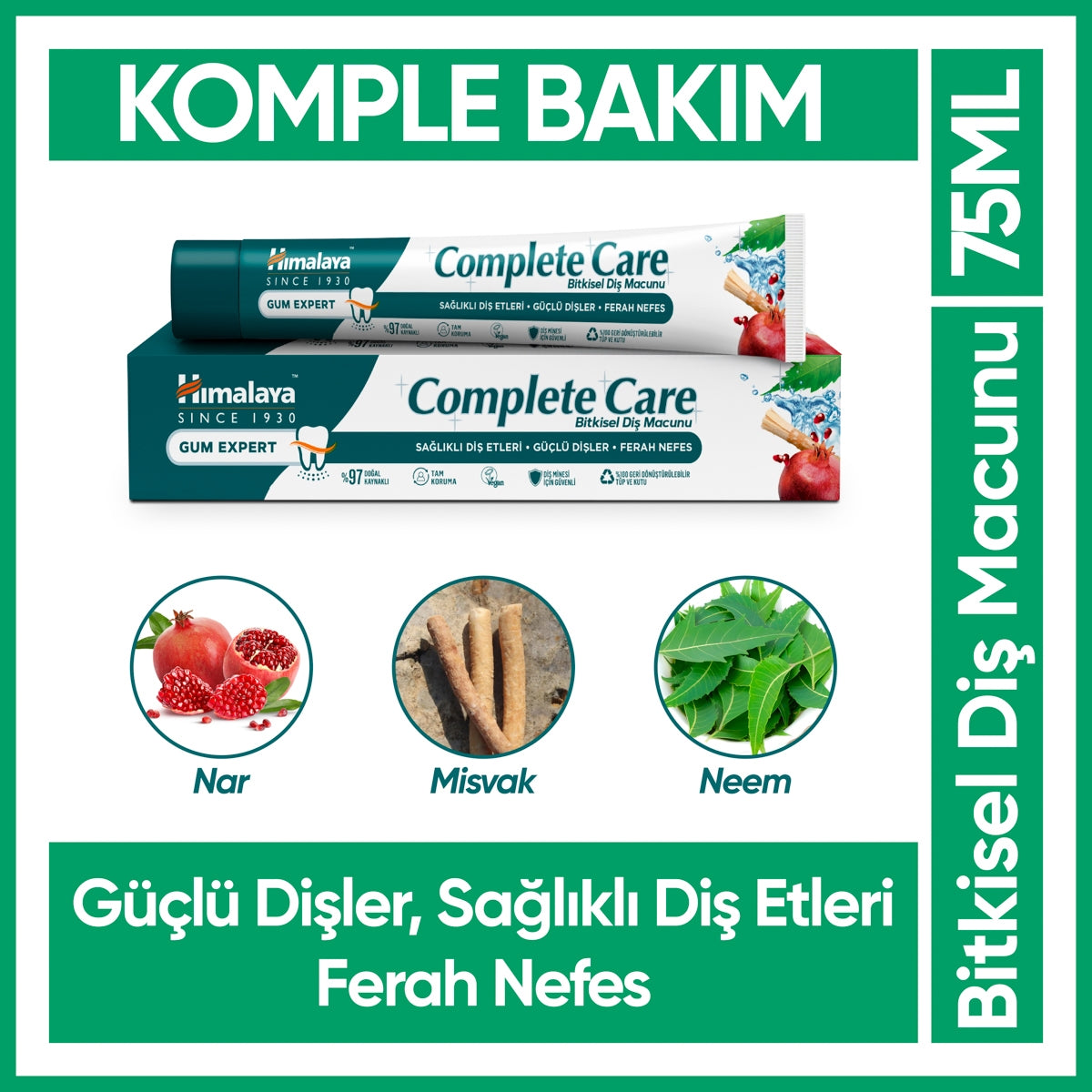 Komple Bakım Diş Macunu 75 ml