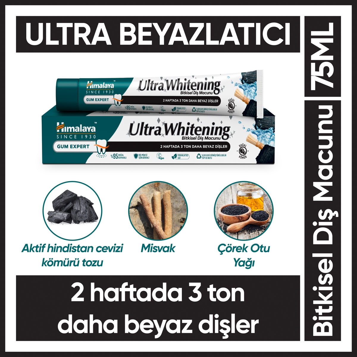 Ultra Beyazlık Diş Macunu 75 ml
