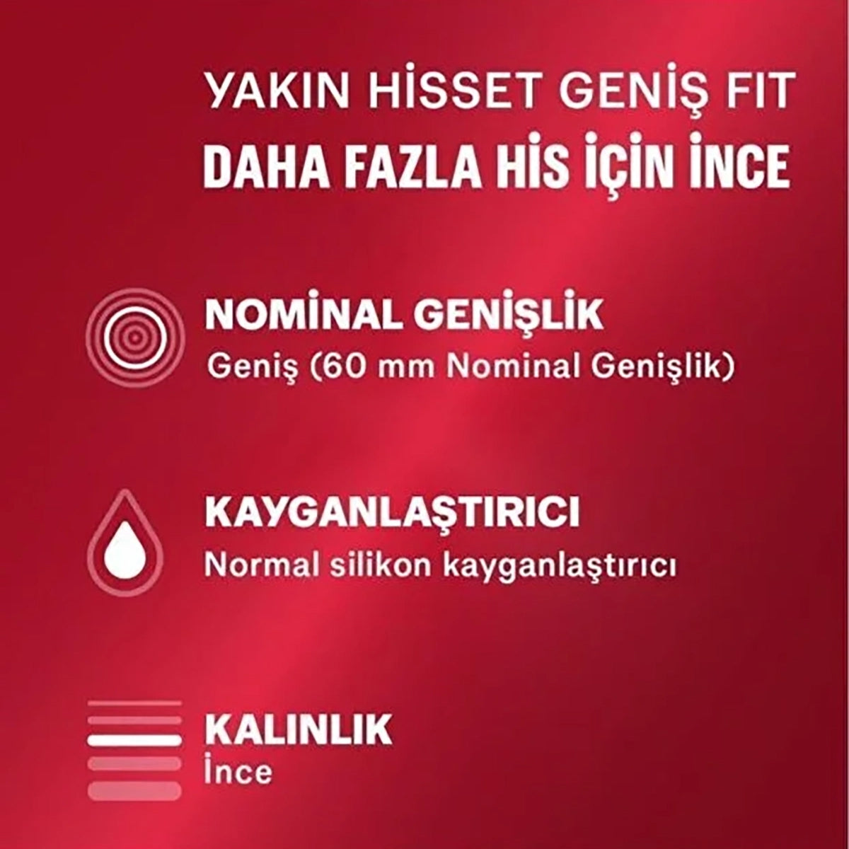 Yakın Hisset XL 16'lı Kondom