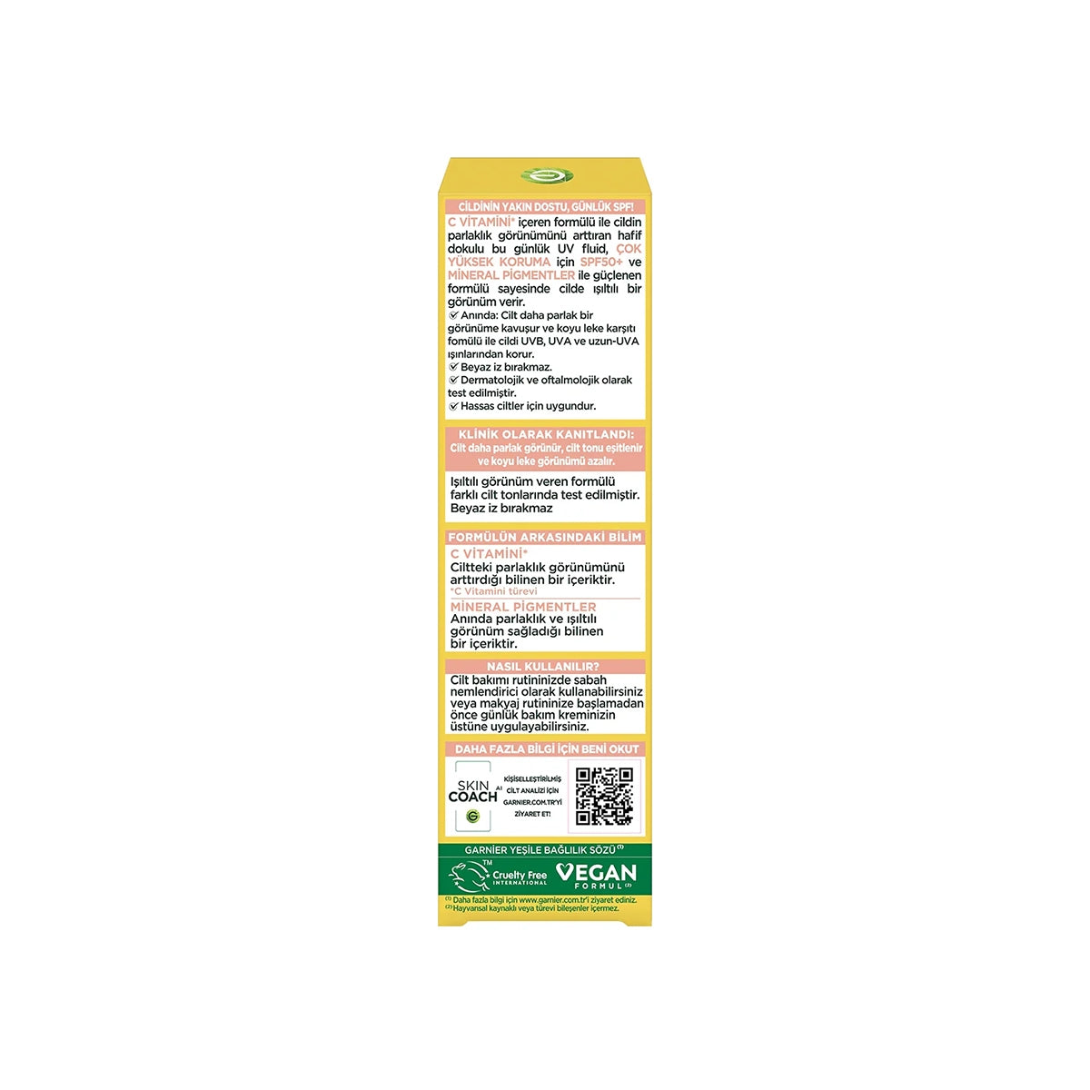 C Vitamini Parlak Günlük Güneş Koruyucu Fluid Yüz Kremi - Işıltılı Doku
40ML