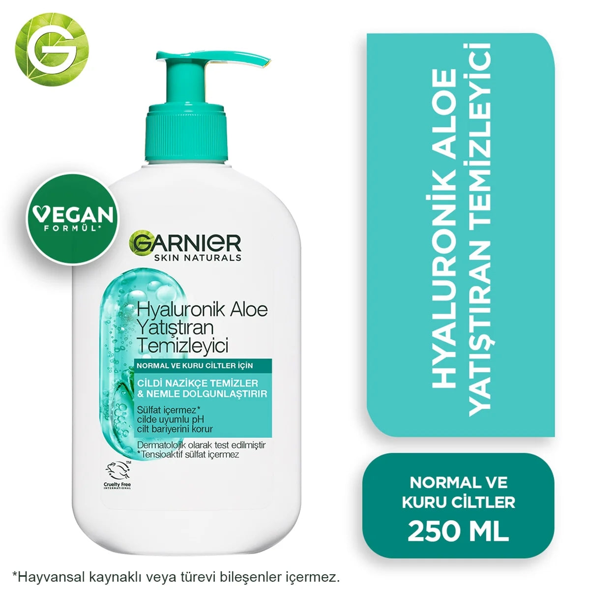 Hyaluronik Aloe Nemlendiren ve Yatıştıran Temizleyici 250 ML
