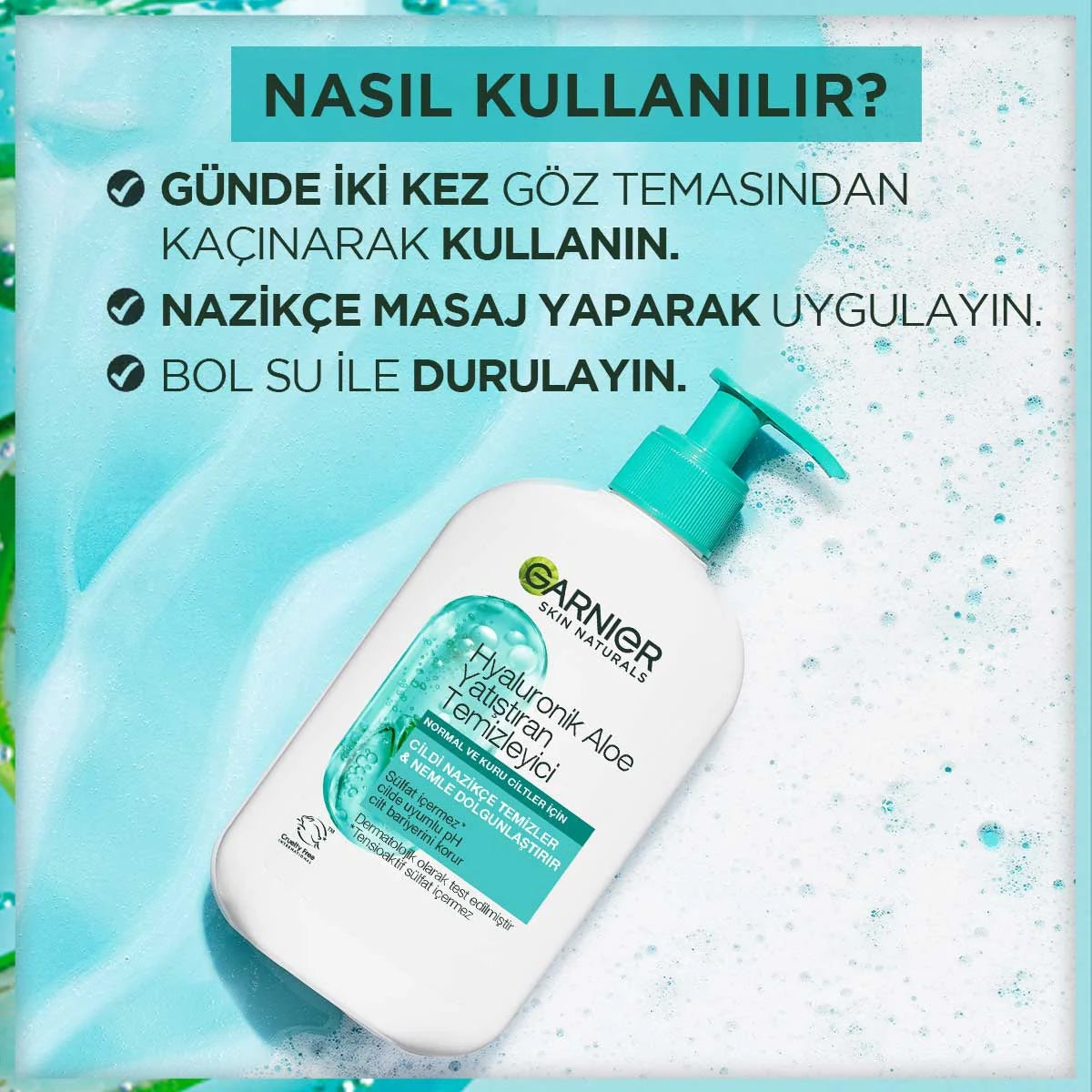 Hyaluronik Aloe Nemlendiren ve Yatıştıran Temizleyici 250 ML
